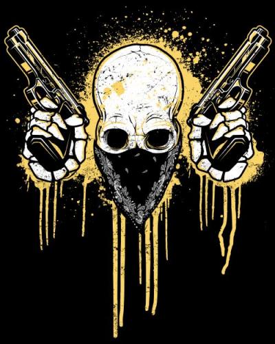 T-Shirt Skull Designs II, 10xEPS