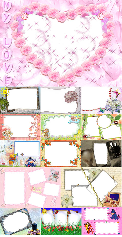 Collection of Spring Photo frames pack 22