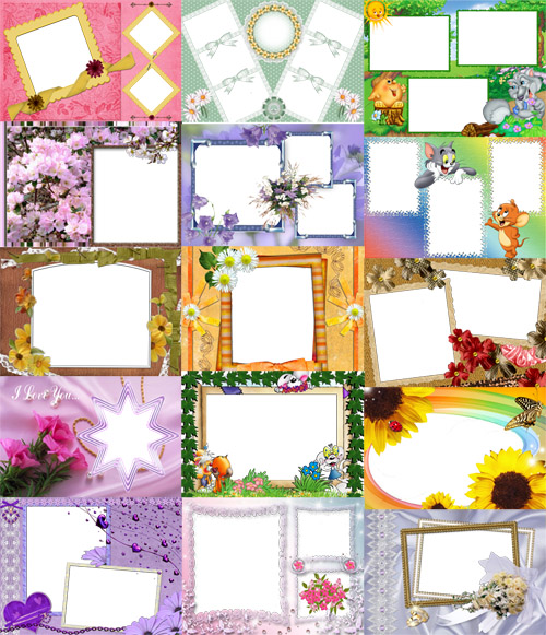 Collection of Spring Photo frames pack 32