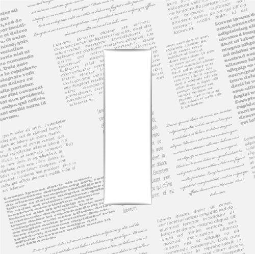 Derived Letter On Newspaper - Shutterstock 25xEPS