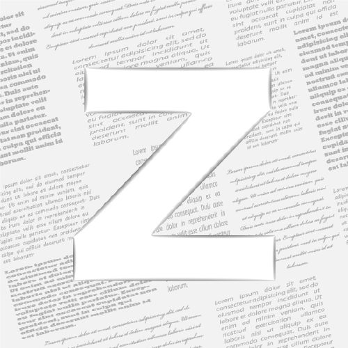 Derived Letter On Newspaper - Shutterstock 25xEPS