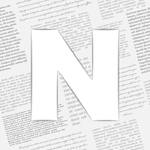 Derived Letter On Newspaper - Shutterstock 25xEPS