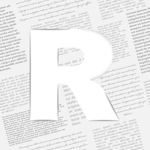 Derived Letter On Newspaper - Shutterstock 25xEPS