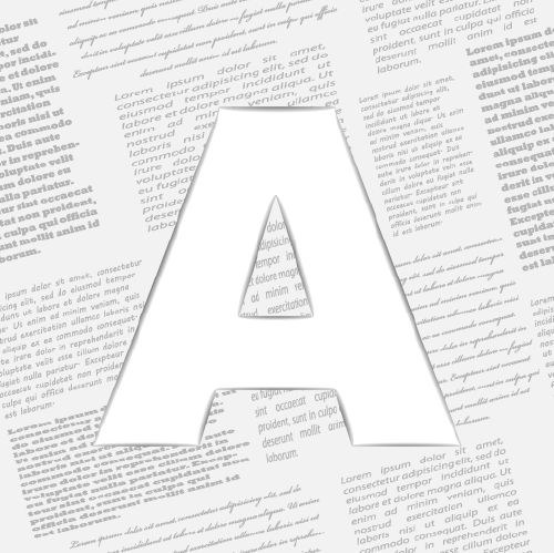 Derived Letter On Newspaper - Shutterstock 25xEPS