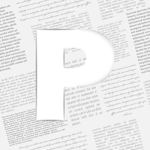 Derived Letter On Newspaper - Shutterstock 25xEPS