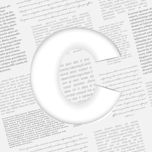 Derived Letter On Newspaper - Shutterstock 25xEPS