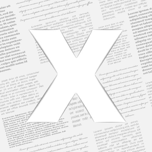 Derived Letter On Newspaper - Shutterstock 25xEPS