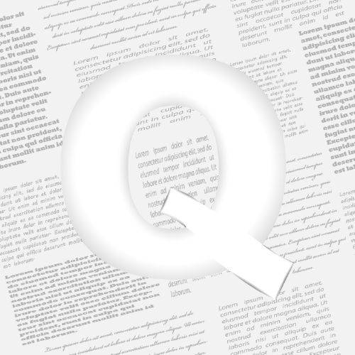 Derived Letter On Newspaper - Shutterstock 25xEPS