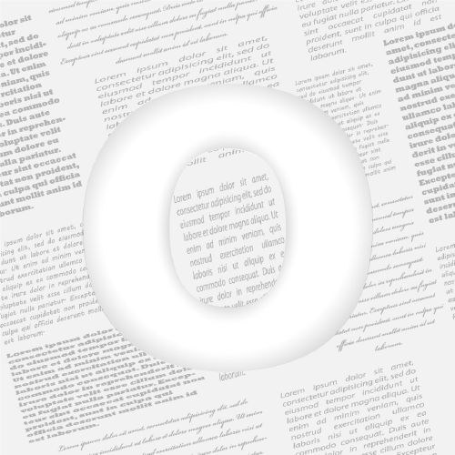 Derived Letter On Newspaper - Shutterstock 25xEPS