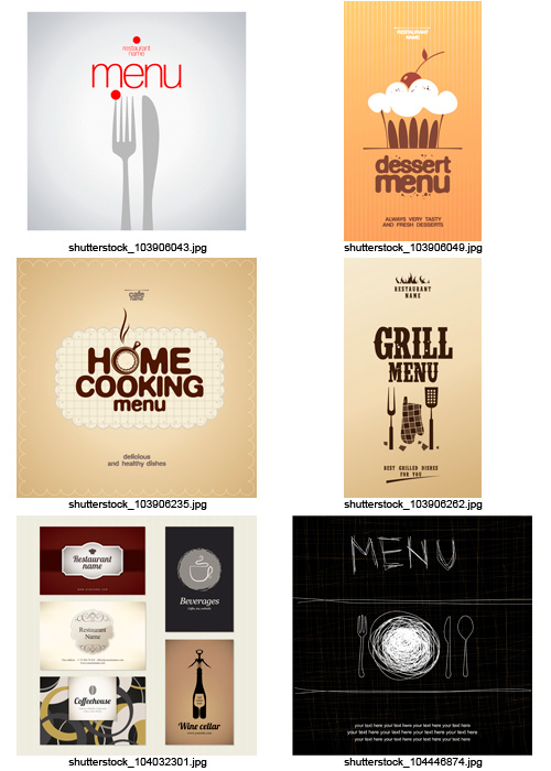 Amazing SS - Menu Templates 4, 25xEPS