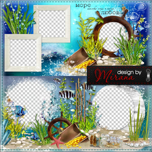 Template summer photobook - Sea Memories