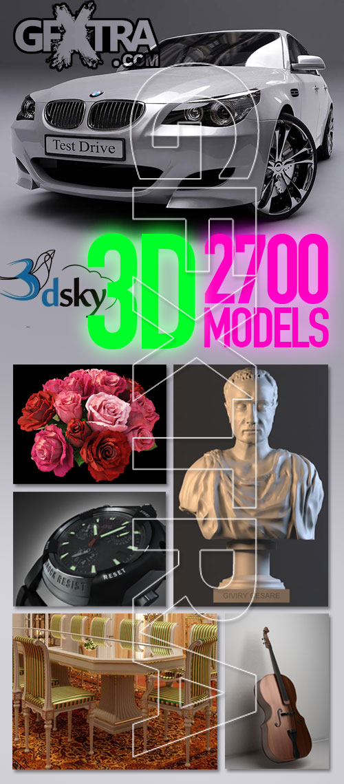 3Dsky.com: Profi Models ALL 2700 and 50GB!