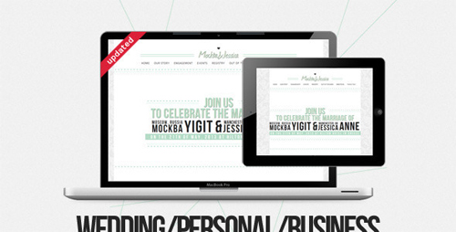 ThemeForest - MJ: Personal/Business/Wedding - RiP