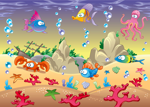 Underwater Animals Vectors