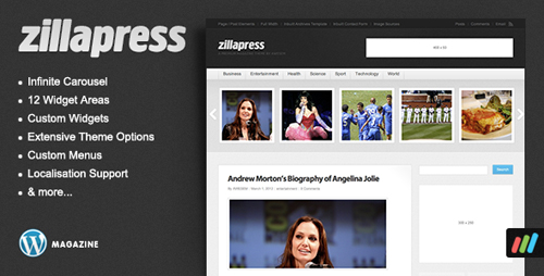 ThemeForest - ZillaPress - WordPress Magazine / Community Theme