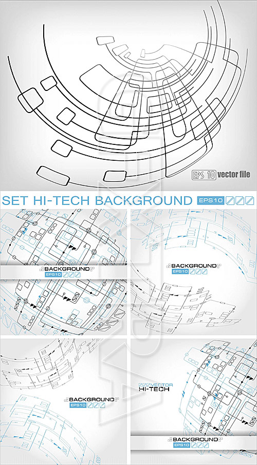 Hi-tech abstract backgrounds