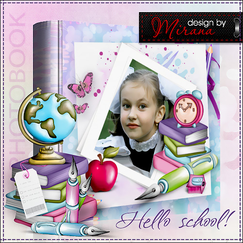 Template school photobook - Hello, School!