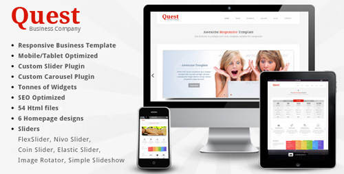 ThemeForest - Quest - Responsive HTML Template - RIP