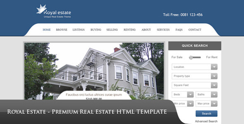 ThemeForest - Royal Estate - Premium Real Estate Theme