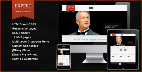 ThemeForest - Expert - Responsive HTML Template