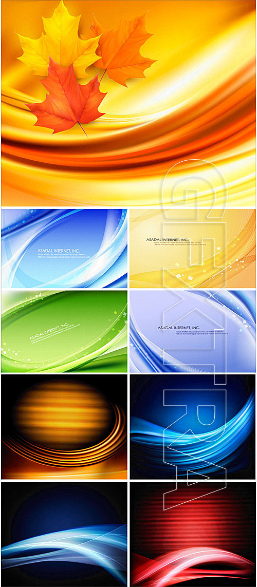 Colorful wavy backgrounds