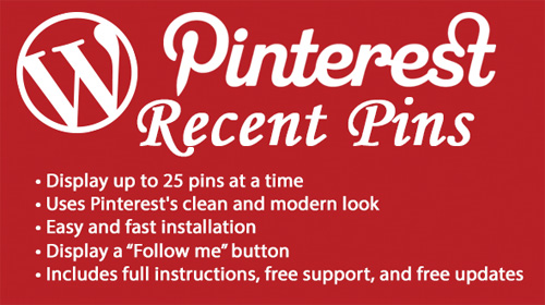 Mojo-Themes - Recent Pins Widget for WordPress