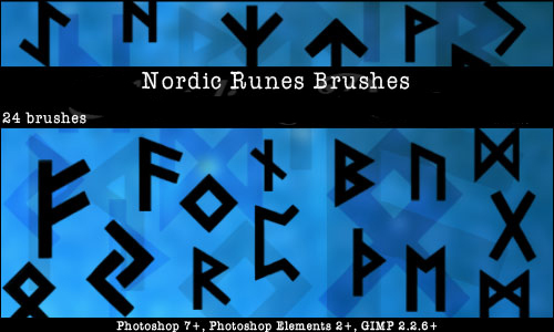 Nordic Runes Photoshop Brushes