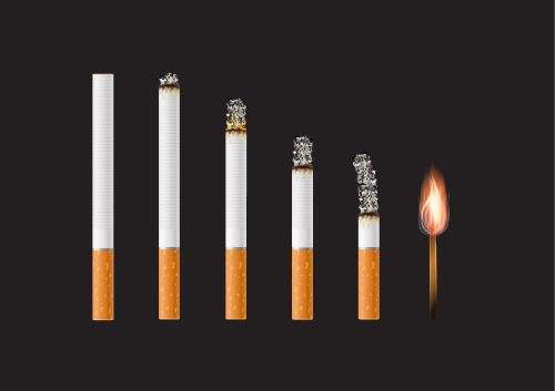 Smoking Cigarettes - Shutterstock 34xEPS