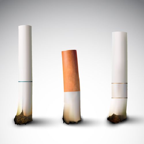 Smoking Cigarettes - Shutterstock 34xEPS