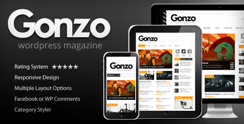 ThemeForest - Gonzo v1.4 - Clean, Responsive WP Magazine