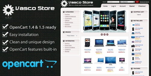 ThemeForest - Vasco - E-commerce OpenCart 1.5.1.3