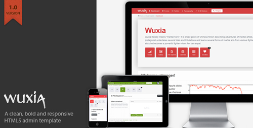 ThemeForest - Wuxia Responsive Admin Template - RIP