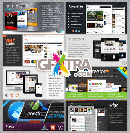 ThemeForest - 8 WordPress Themes Bundle v.1