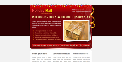 ThemeForest - Holiday Mail - 5 COLORs