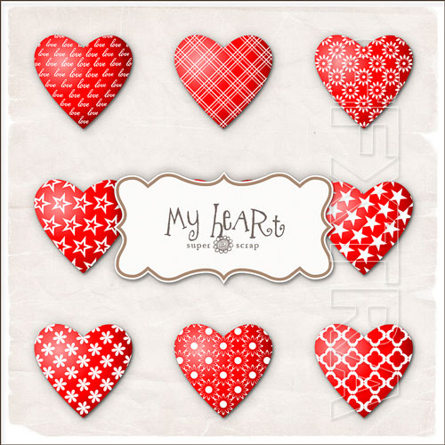 Scrap Kit - My Hearts