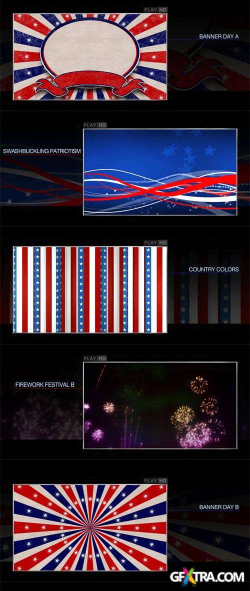 Animated 4th of July Canvases