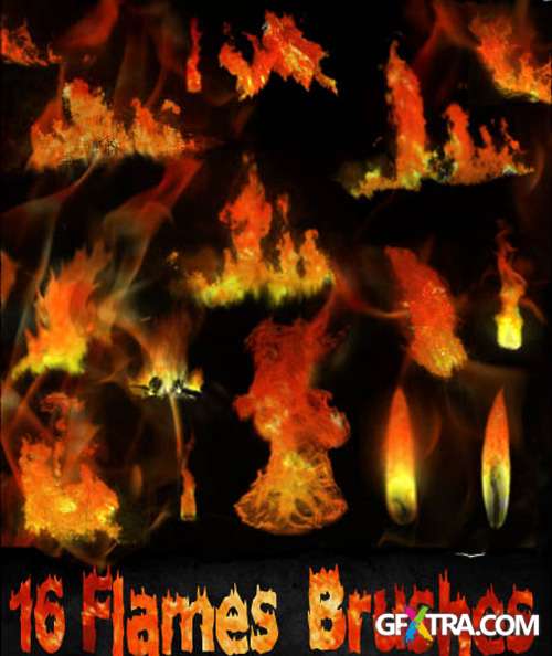 GIMP Flames Brushes Set