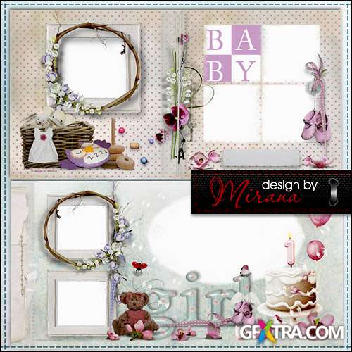 Template photoalbum for newborns - My sweet girl