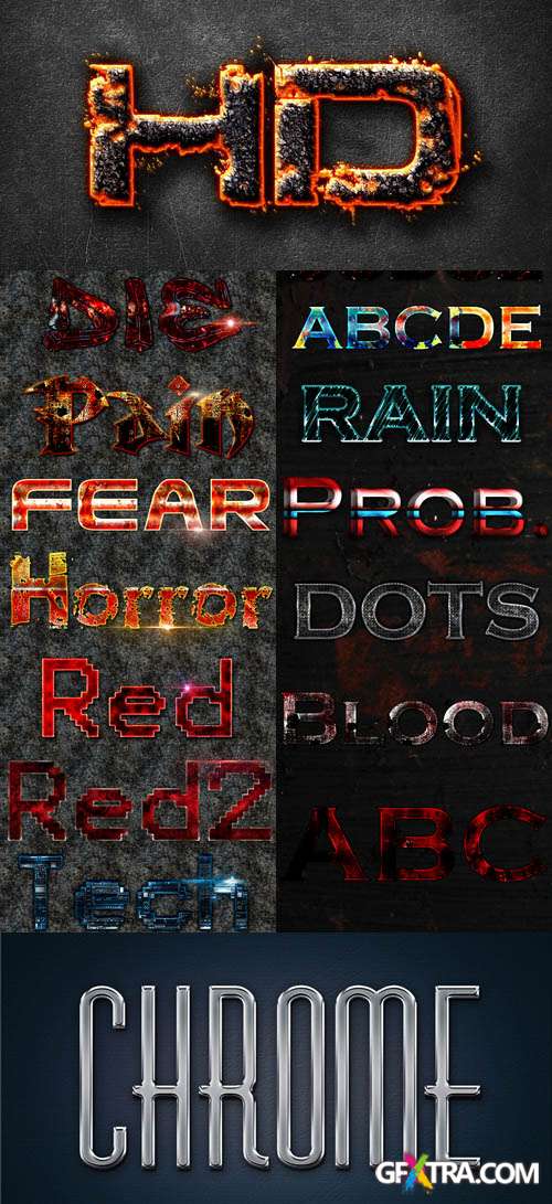 Magma Text Effect Styles for Photoshop