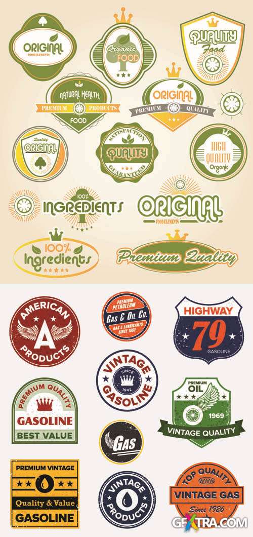 Labels Vector Collection #130