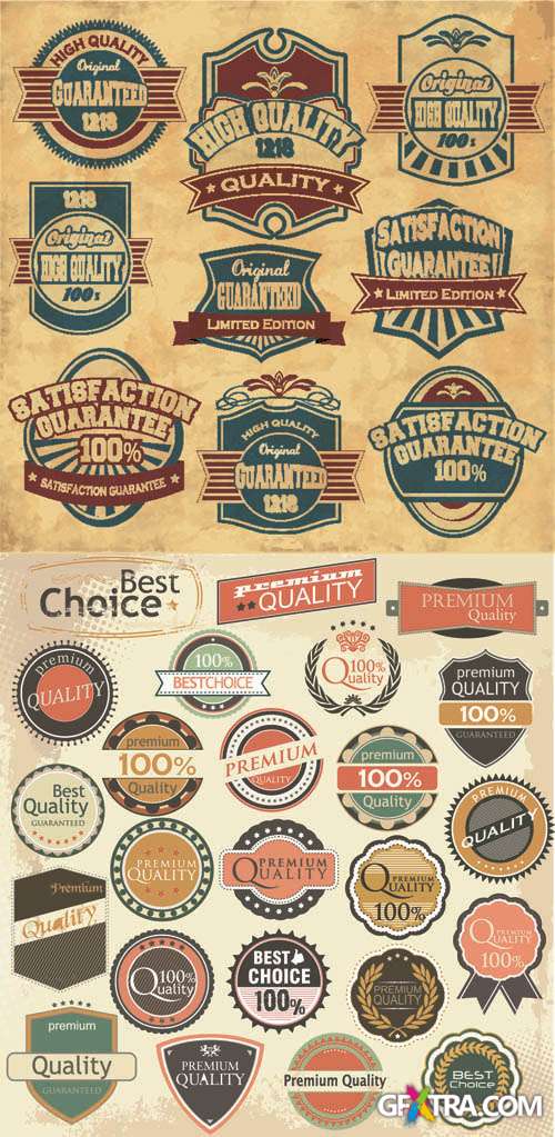 Labels Vector Collection #137