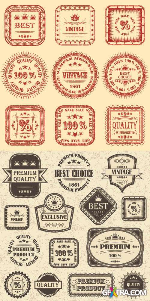 Labels Vector Collection #146