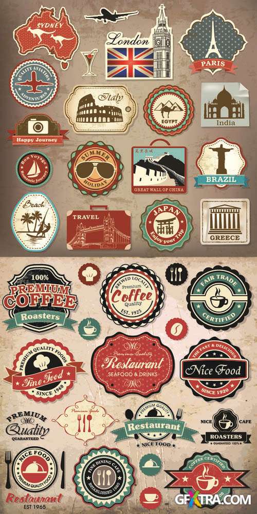 Labels Vector Collection #143