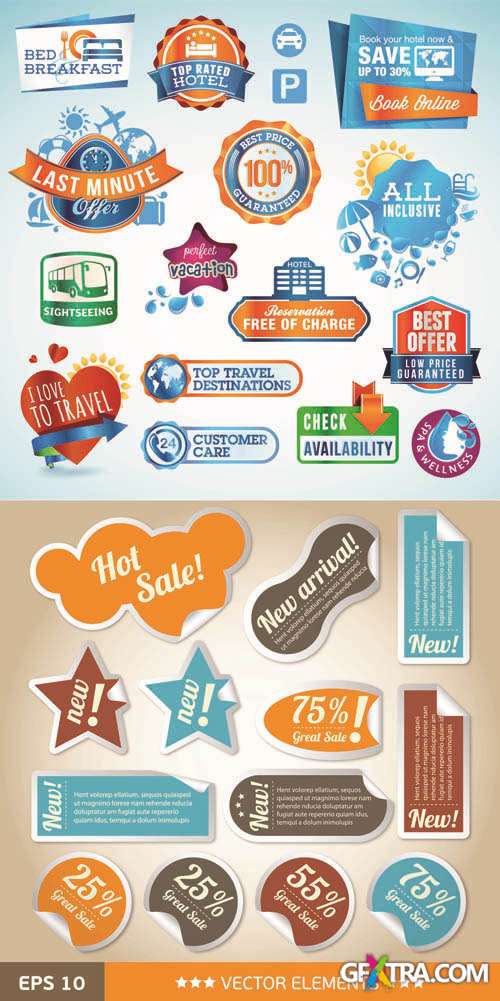 Labels Vector Collection #145