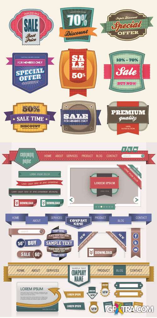 Vector Design Elements Set #65