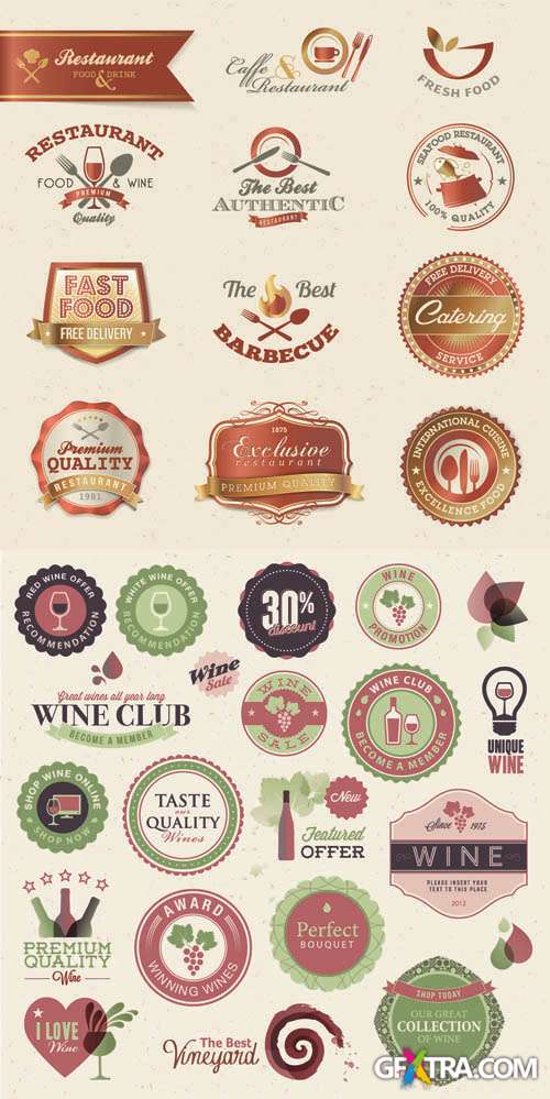 Labels Vector Collection #144