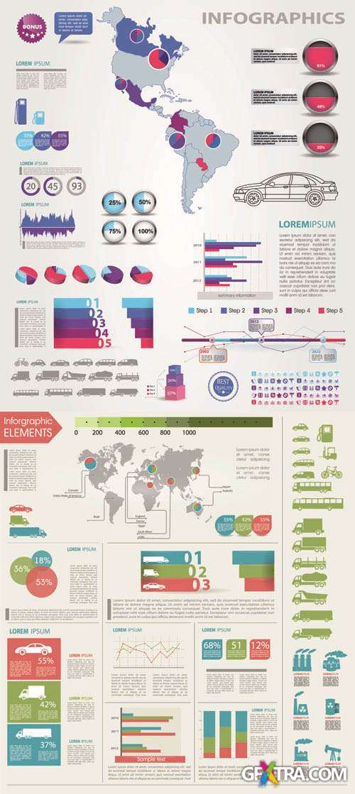 Infographics Vector Pack #208