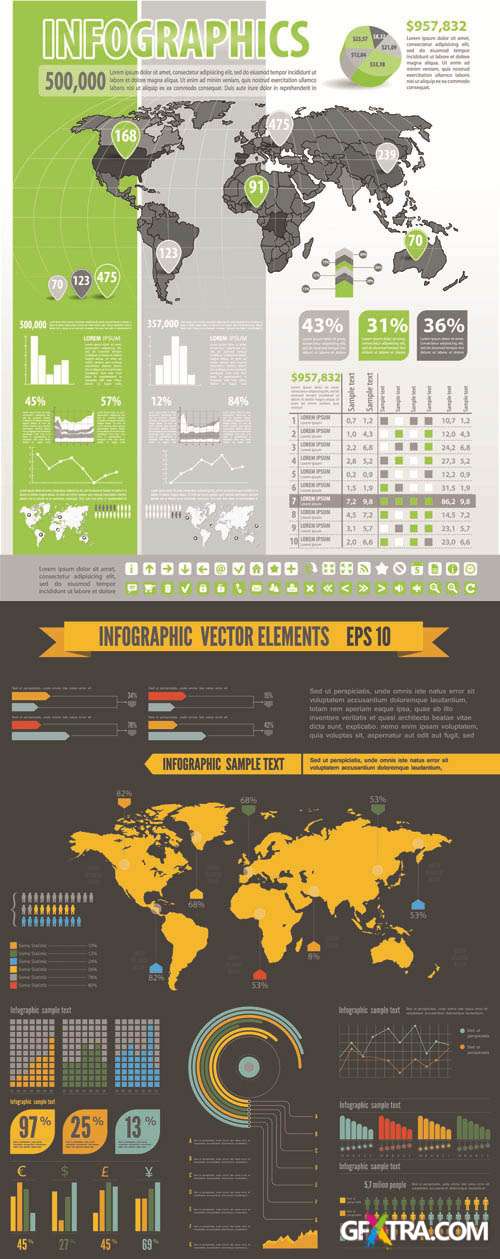 Infographics Vector Pack #210