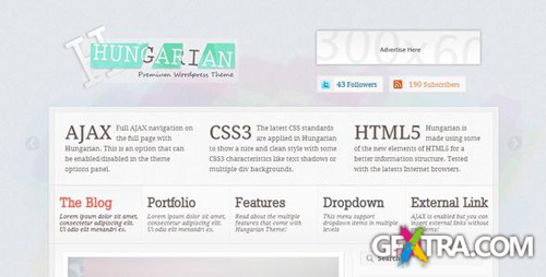 ThemeForest - Hungarian (CSS3 + HTML5 + AJAX Navigation)