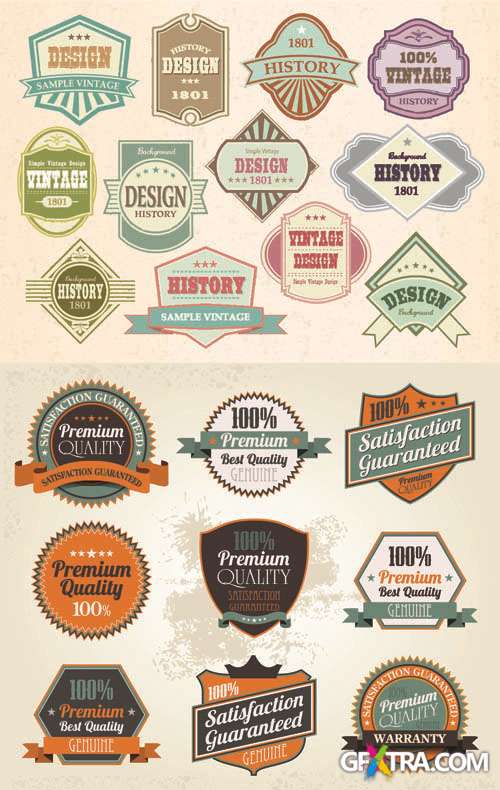 Labels Vector Collection #158